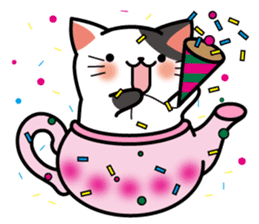 Teapot cat -BUCHI- sticker #1588355