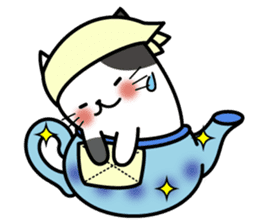 Teapot cat -BUCHI- sticker #1588357