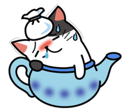 Teapot cat -BUCHI- sticker #1588358