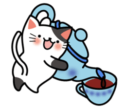 Teapot cat -BUCHI- sticker #1588360