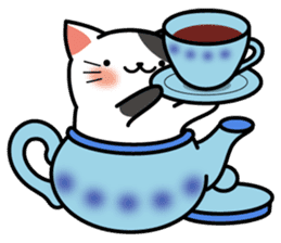 Teapot cat -BUCHI- sticker #1588361