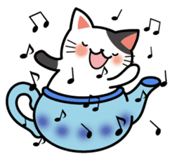 Teapot cat -BUCHI- sticker #1588362
