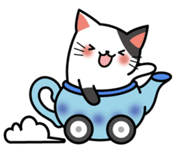 Teapot cat -BUCHI- sticker #1588366