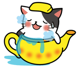 Teapot cat -BUCHI- sticker #1588367