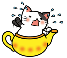 Teapot cat -BUCHI- sticker #1588369