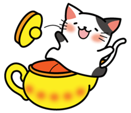 Teapot cat -BUCHI- sticker #1588376