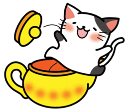 Teapot cat -BUCHI- sticker #1588376