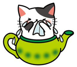 Teapot cat -BUCHI- sticker #1588377