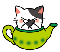 Teapot cat -BUCHI- sticker #1588379