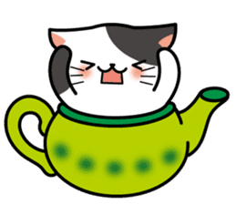 Teapot cat -BUCHI- sticker #1588380