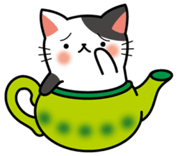 Teapot cat -BUCHI- sticker #1588381