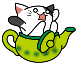 Teapot cat -BUCHI- sticker #1588382