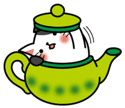 Teapot cat -BUCHI- sticker #1588384
