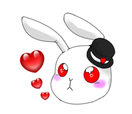 White Rabbit of the Music Land. sticker #1589523