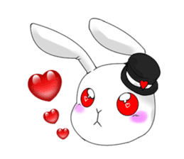 White Rabbit of the Music Land. sticker #1589523