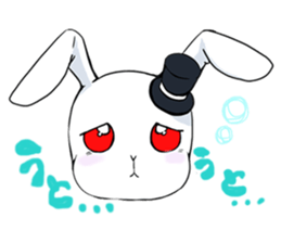 White Rabbit of the Music Land. sticker #1589525