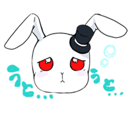 White Rabbit of the Music Land. sticker #1589525