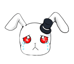 White Rabbit of the Music Land. sticker #1589528