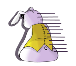 White Rabbit of the Music Land. sticker #1589529
