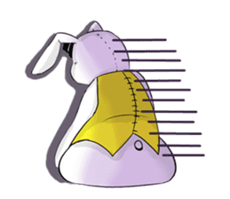 White Rabbit of the Music Land. sticker #1589529