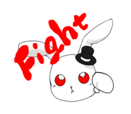 White Rabbit of the Music Land. sticker #1589537
