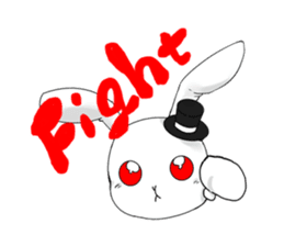 White Rabbit of the Music Land. sticker #1589537