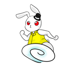 White Rabbit of the Music Land. sticker #1589544