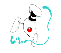 White Rabbit of the Music Land. sticker #1589547
