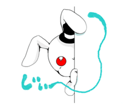 White Rabbit of the Music Land. sticker #1589547