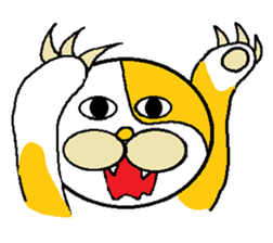 Stuffed toys of the cats sticker #1590018