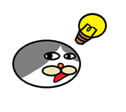 Stuffed toys of the cats sticker #1590049