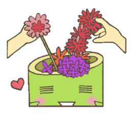 Sogetsu official mascot Ikeru-chan sticker #1590562