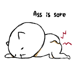 Lie down No.3(English version) sticker #1590640