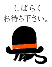 Black Cat Robin Sticker sticker #1590846