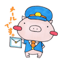 little pig and little horse 2 sticker #1591225