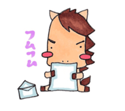 little pig and little horse 2 sticker #1591226