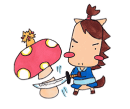 little pig and little horse 2 sticker #1591230