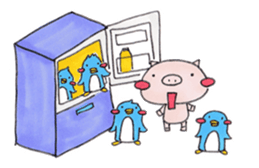 little pig and little horse 2 sticker #1591244