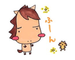 little pig and little horse 2 sticker #1591246