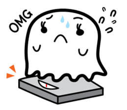 This is a pretty ghost called YOCCHI 2 sticker #1591283