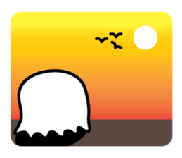 This is a pretty ghost called YOCCHI 2 sticker #1591295