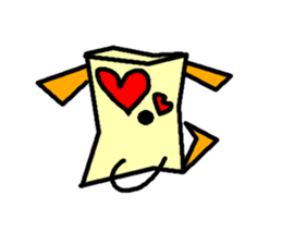 Paper bag dog sticker #1591759