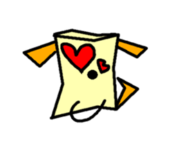 Paper bag dog sticker #1591759