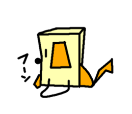 Paper bag dog sticker #1591768