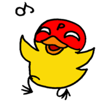 Mask de Piyo sticker #1591983