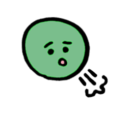 cute green alga sticker #1592972