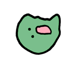 cute green alga sticker #1592973