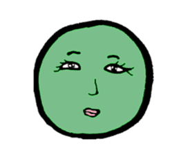 cute green alga sticker #1592980