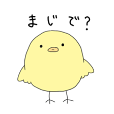 POKER FACE CHICK sticker #1593059