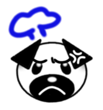 Sticker of Pug sticker #1593237